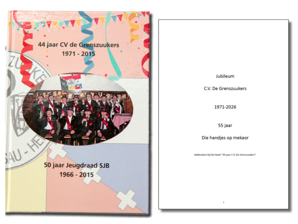 Boek 44 jaar CV de Grenszuukers + 11 jaar aanvulling (Addendum)